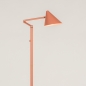 Foto 15521-5 zijaanzicht: Roze vloerlamp van metaal met knikarm in Scandinavische stijl