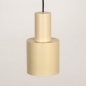 Foto 15537-12 detailfoto: Ronde hanglamp met drie metalen kokers in beige, taupe en bruin 