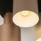 Foto 15538-8 detailfoto: Ronde plafondlamp met kokers van metaal in beige, taupe en bruin