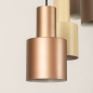 Foto 15540-10 detailfoto: Hanglamp met zes metalen kokers in beige, taupe en zwart