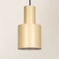 Foto 15540-12 detailfoto: Hanglamp met zes metalen kokers in beige, taupe en zwart
