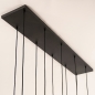 Foto 15547-18: Minimalistische koker hanglamp met tien zwarte kokers E27