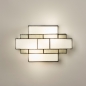 Foto 15559-14: Art-deco wandlamp met Tiffany glas 