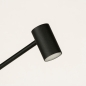 Foto 15597-10: Wiederaufladbare LED-Stehleuchte in Schwarz mit Gelenkarm und USB-Kabel 