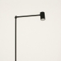 Foto 15597-7 niet_in_feed: Oplaadbare led vloerlamp in het zwart met knikarm en usb kabel 