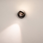 Foto 15612-10: Zwart met koffie bruine led wandlamp met DIP SWITCH en verstelbare lichtkleuren 