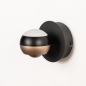 Foto 15612-14: Zwart met koffie bruine led wandlamp met DIP SWITCH en verstelbare lichtkleuren 