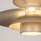 Foto 15624-7 detailfoto: Retro design hanglamp van metaal in beige