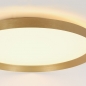 Foto 15628-3: Platte ronde plafondlamp met messing/goud 