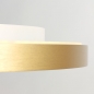 Foto 15628-4: Platte ronde plafondlamp met messing/goud 