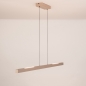 Foto 15654-3: Lange led hanglamp in beige met touchdimmer