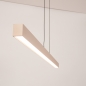 Foto 15654-4: Lange led hanglamp in beige met touchdimmer