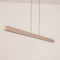 Foto 15654-7: Lange led hanglamp in beige met touchdimmer