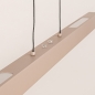 Foto 15654-8: Lange led hanglamp in beige met touchdimmer