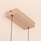 Foto 15654-9: Lange led hanglamp in beige met touchdimmer
