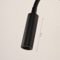 Foto 15667-5: Wiederaufladbare Bettlampe in Schwarz mit flexiblem Arm und USB-Kabel