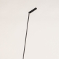 Foto 15671-5 schuinaanzicht: Staande led leeslamp in het zwart 360 graden draaibaar en dimbaar met touchdimmer