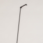 Foto 15671-6 schuinaanzicht: Staande led leeslamp in het zwart 360 graden draaibaar en dimbaar met touchdimmer