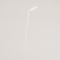 Foto 15673-5 schuinaanzicht: Staande led leeslamp in het wit 360 graden draaibaar en dimbaar met touchdimmer