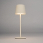 Foto 15675-4: Draadloze led tafellamp in beige dimbaar met USB kabel 