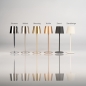 Foto 15675-8: Draadloze led tafellamp in beige dimbaar met USB kabel 