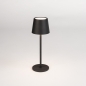 Foto 15676-2: Kleine oplaadbare led tafellamp voor binnen en buiten in het zwart