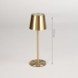 Foto 15678-1: Draadloze tafellamp in goud met dimbare led verlichting en usb kabel 