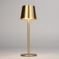 Foto 15678-5: Draadloze tafellamp in goud met dimbare led verlichting en usb kabel 