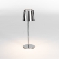Foto 15680-2: Draadloze tafellamp chroom met dimbare led verlichting en usb kabel 