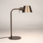 Foto 15688-4: Robuste goldbraune Schreibtischlampe - perfekt für heimische Arbeitsbereiche und Jugendzimmer 