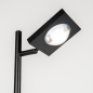 Foto 15693-8: Dimbare led vloerlamp in zwart met twee verstelbare lichtpunten 