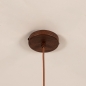 Foto 15694-10: Houten hanglamp in walnoot kleur E27