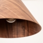 Foto 15694-6: Houten hanglamp in walnoot kleur E27