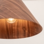 Foto 15694-7: Houten hanglamp in walnoot kleur E27