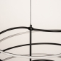 Foto 15698-11: Moderne led hanglamp spiraal in het zwart, dimbaar met een gewone schakelaar