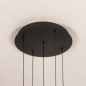 Foto 15700-19: Zwarte led hanglamp met vijf bollen van metaal 