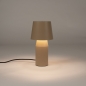 Foto 15704-2: Beige tafellamp van metaal in modern design voor stijlvolle verlichting