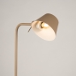 Foto 15709-10: Staande leeslamp van metaal in beige E27
