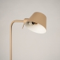 Foto 15709-11: Staande leeslamp van metaal in beige E27