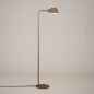 Foto 15709-3: Staande leeslamp van metaal in beige E27