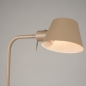 Foto 15709-7: Staande leeslamp van metaal in beige E27