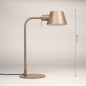 Foto 15711-1: Taupe Bureaulamp – Tijdloze Stijl voor Werkplekken en Gezellige Interieurs