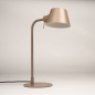 Foto 15711-3: Taupe Bureaulamp – Tijdloze Stijl voor Werkplekken en Gezellige Interieurs