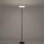 Foto 15716-2: Moderne schwarze LED Uplighter mit Glasschale