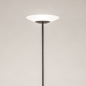 Foto 15716-4: Moderne schwarze LED Uplighter mit Glasschale
