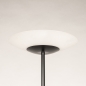 Foto 15716-7: Moderne schwarze LED Uplighter mit Glasschale