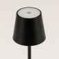 Foto 15718-8: Oplaadbare tafellamp voor buiten en binnen in het zwart met USB 