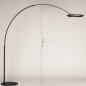 Foto 15722-1: Moderne led booglamp in het zwart met dimmer 