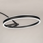 Foto 15722-11: Moderne led booglamp in het zwart met dimmer 