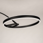 Foto 15722-12: Moderne led booglamp in het zwart met dimmer 